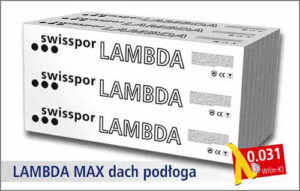styropian grafitowy dach podłoga Swisspor lambda max EPS 80 031